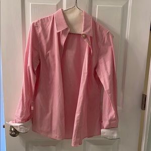 Beautiful Bright Hot Pink Striped Button Down